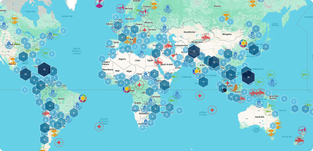 Carte des activations de la Charte