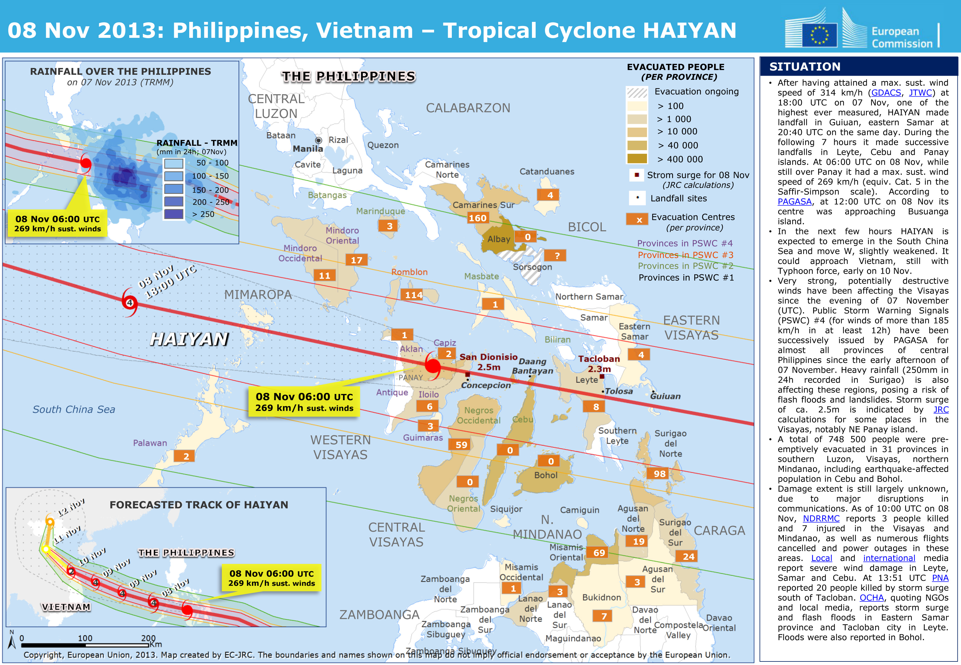 Typhoon Haiyan in the Philippines - Charter Activations | The International  Charter: Space And Major Disasters